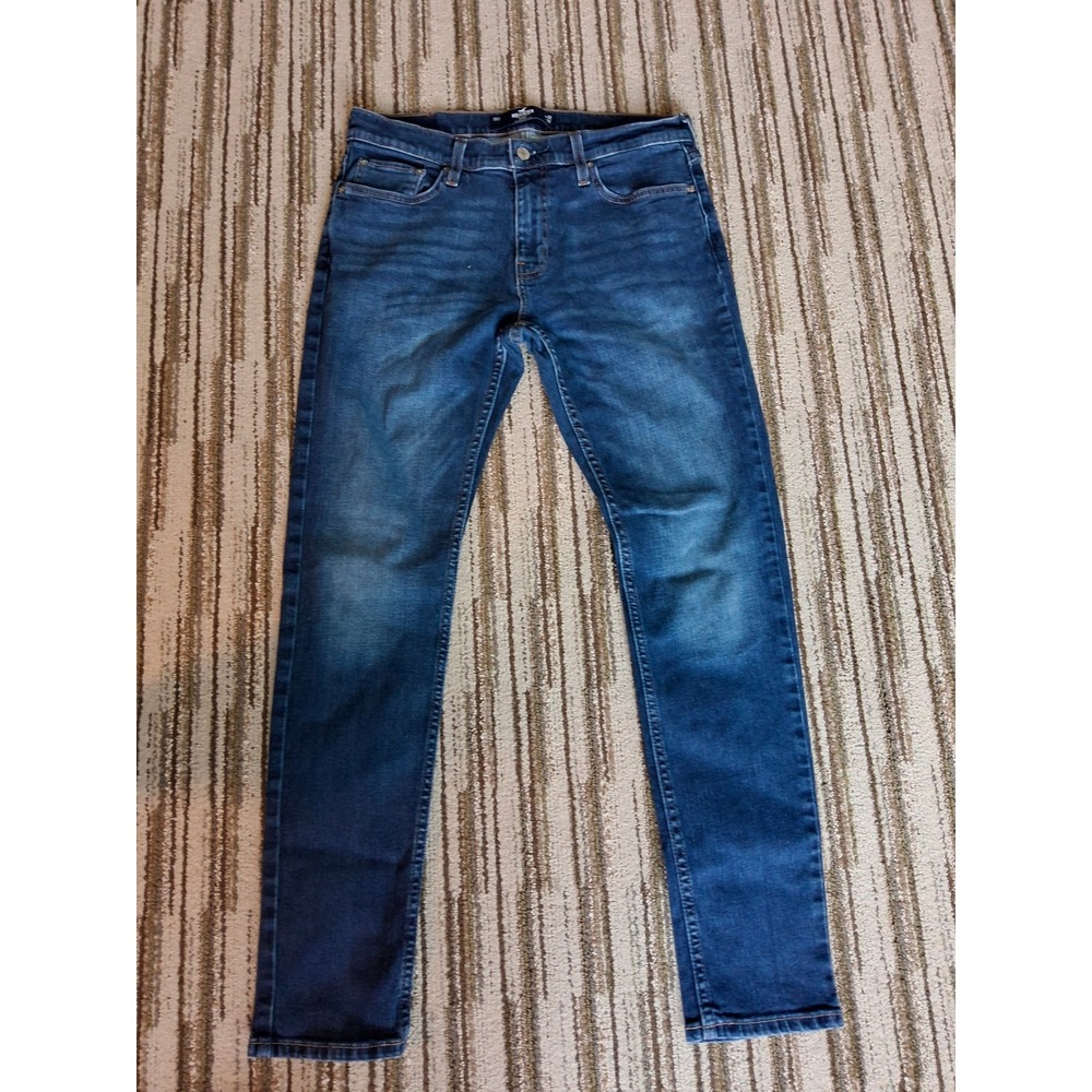Hollister Skinny Jeans Mens 32x32 Medium Wash Epic Flex Denim Blue Pants
